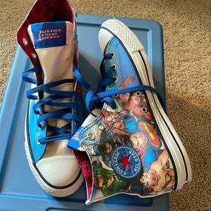 Converse Justice League Blue Multi-Color High Tops